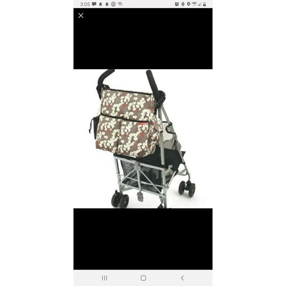 Skip hop duo diaper bag‎ in cherry blossom